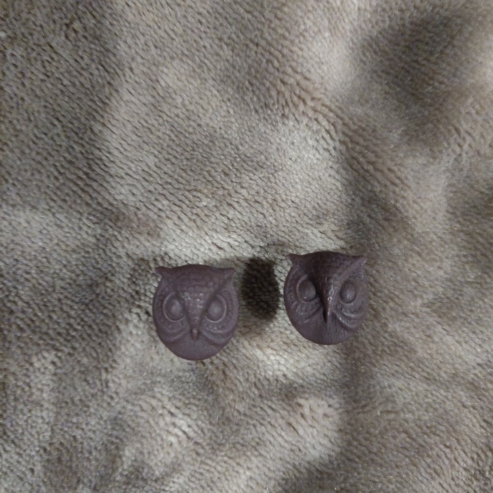 Brown 3D Owl Plugs Size 00